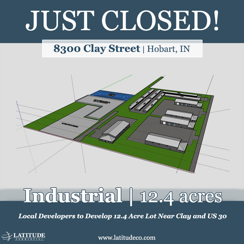 Buyer representation - local developers purchase 12.4 acre lot in Hobart, IN