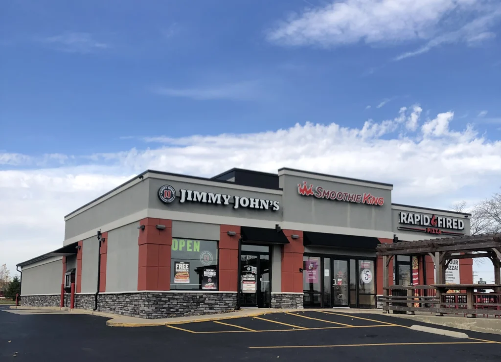 Merrillville retail strip managed by Latitude Property Management
